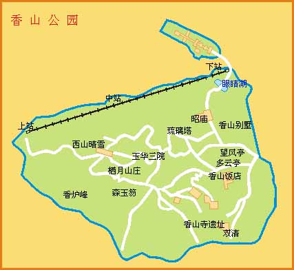 香山公园导游图   景点地图; 香山公园导游图 - 景点地图; 资讯缔造图片