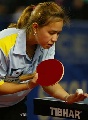 图文：巴西乒乓球公开赛 15岁的福岛在比赛中