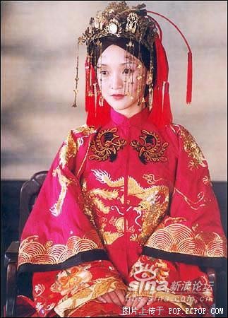 美女新娘动漫美女光头成亲喜服组图如此可爱多娇(古装)图片