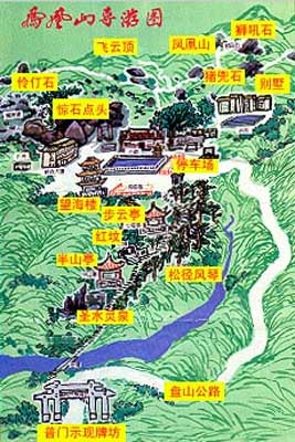 深圳凤凰山导游图