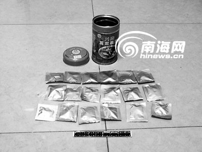 国内新闻 海南新闻 南国都市报   用牛肉干包装袋,茶叶铁皮罐藏运毒品