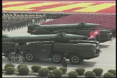 朝鲜阅兵式上出现的导弹