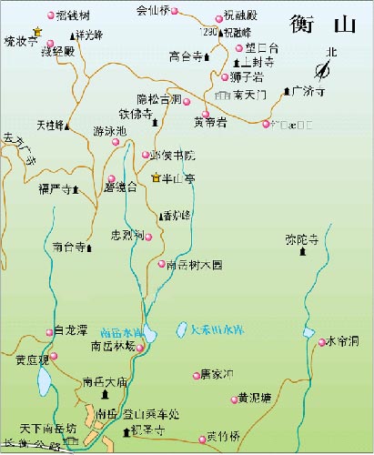 南岳衡山地图