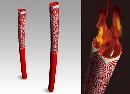 图文：08奥运火炬正式发布 火炬点燃后的效果图