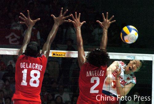 中国女排直落三局击败多米尼加 获得两连胜