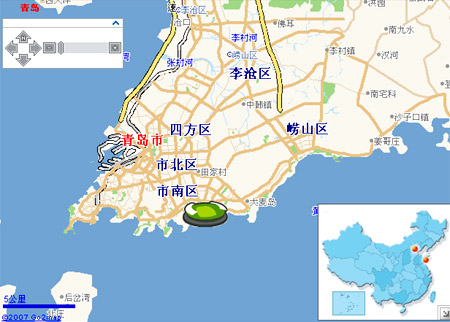 奥运协办城市--青岛奥运电子地图服务隆重推出