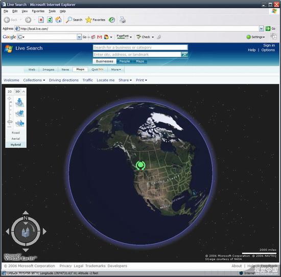 微软为3D地图加入地形数据