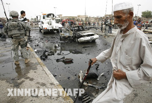 伊拉克一市场遭汽车炸弹袭击至少60人死伤(图