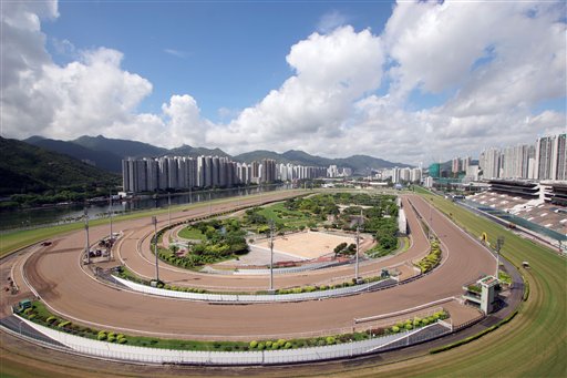 图文：香港奥运马术赛场竣工 沙田马场赛道