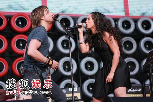 Keith Urban and Alicia Keys