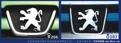 标致408_东风标致(快照); -307车标是公狮子,206车标是母狮子.