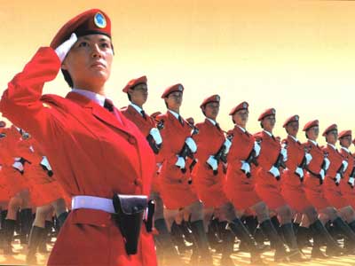 女民兵方队