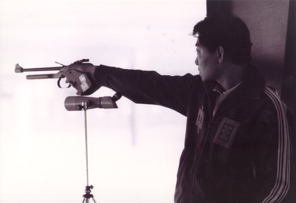 图文：1986年汉城亚运会射击赛 许海峰独得两金