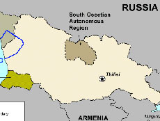第特鲁巴尼位于第比利斯以北65公里,与南奥塞梯地区接壤.图片