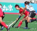 图文：女曲测试赛中国3-0阿根廷 朝前突破