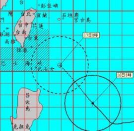 台湾将遭圣帕台风袭 陆上警报在下半天发布(图