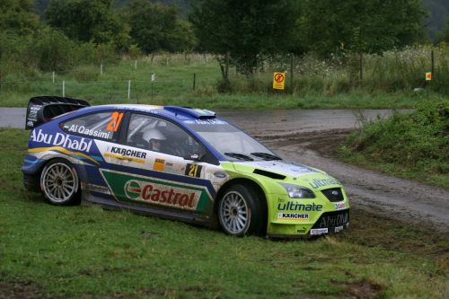 图文:[WRC]勒布称雄德国站 驾控失误滑出赛道
