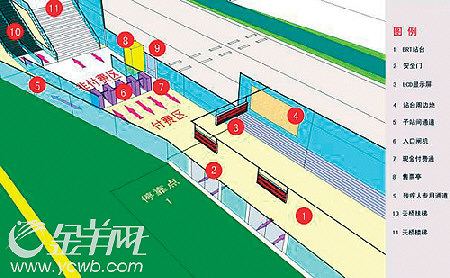 广州快速公交露出庐山真面目 坐BRT似坐地铁