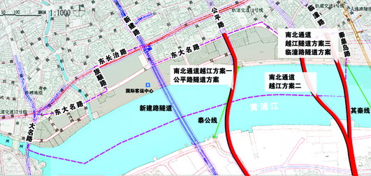 黄浦江核心段规划出炉 北外滩设想再添越江隧道