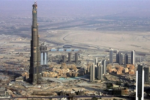 阿联酋迪拜塔成为世界最高建筑