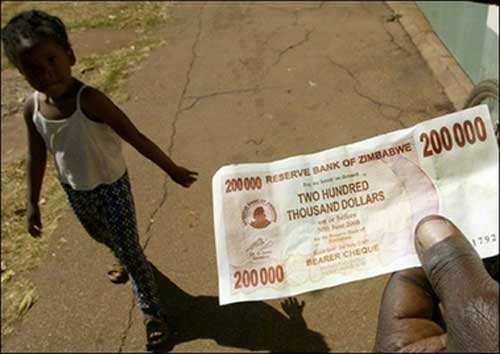 津巴布韦通货膨胀率全球最高 濒临瓦解边缘(图