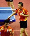 图文：乒乓球团体世界杯 马琳王皓双打建功勋