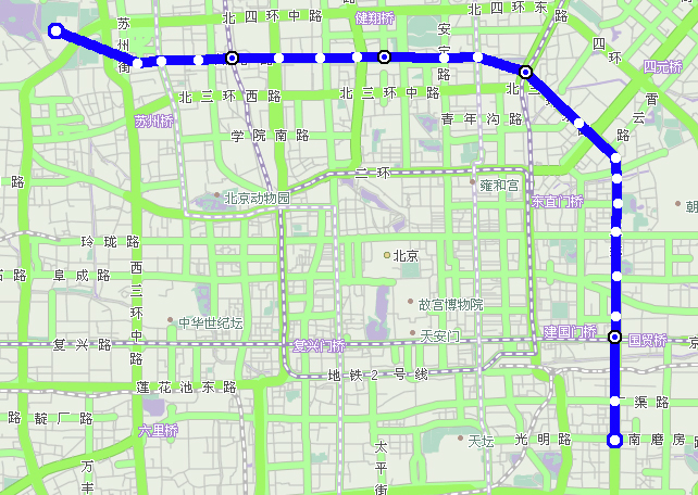 北京地铁10号线地图(点击此处看大图)图片