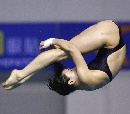 图文：[跳水]奥运选拔赛合肥站 郭晶晶空中翻转