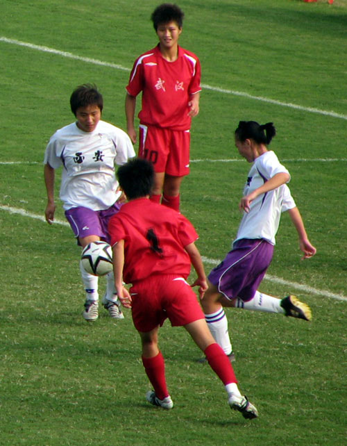 U20女足亚预赛-中国女足1-0中国台北女足 卢家玉头球破门制胜