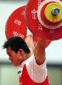 图文：城运会举重男子62公斤级 金江涛比赛瞬间