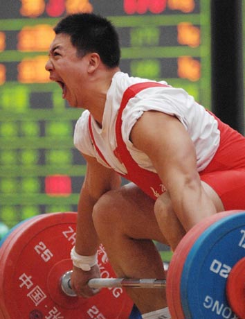 图文：六城会男子94公斤级 沈阳队朱磊获得第五