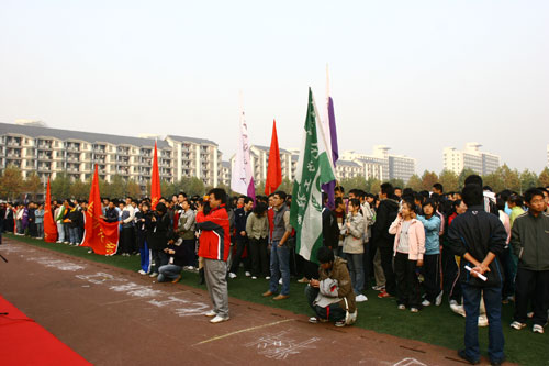 图文：奥运志愿者长跑健身活动举行 活动现场