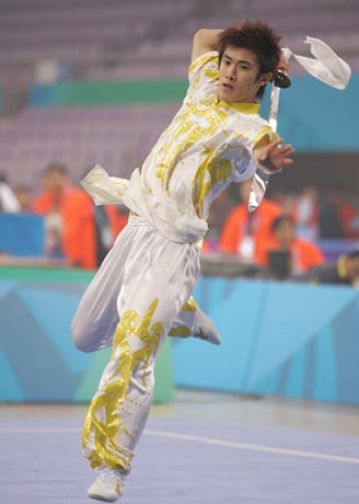 图文武术世锦赛首日厮杀澳门贾瑞刀术获亚军