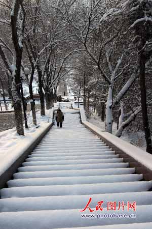 乌鲁木齐迎来今冬第一场雪(组图)