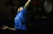 图文：中国羽毛球公开赛 鲍春来高举高打克黑马
