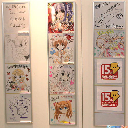 电击15年祭插画家签名板大赏