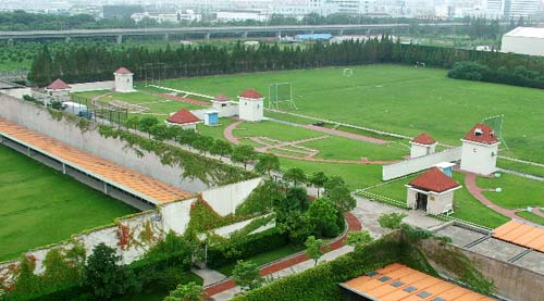 图文：上海射击射箭运动中心 飞碟靶场特写
