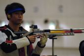 图文：亚洲射击锦标赛 奥运冠军朱启南仅获第四