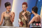 图：TVB金曲榜颁奖典礼现场 TVB8金曲奖第十首-容祖儿《小小》