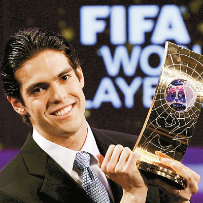 卡卡当选FIFA世界足球先生 回忆2007年分外美
