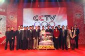 图文：CCTV奥运频道启动 全体嘉宾合影