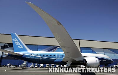 787型客机试飞再次延期使波音公司股价下跌(图