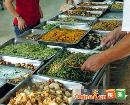 选菜,吃习惯了还蛮好吃; 大学食堂饭菜图片; 员工食堂大锅菜菜谱_食堂