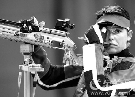 德国女枪手普菲尔施福特是北京奥运会首金的最有力争夺者