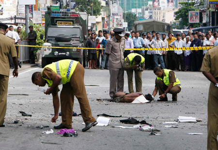 斯里兰卡首都发生爆炸 造成5人伤亡