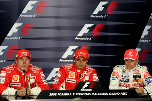 图文：[F1]马来西亚站排位赛 赛后新闻发布会