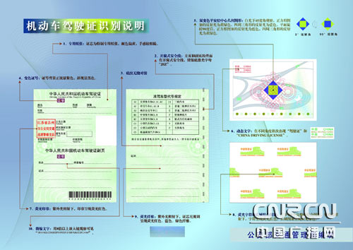 公安部4月1日起推广改进防伪技术驾驶证(图)