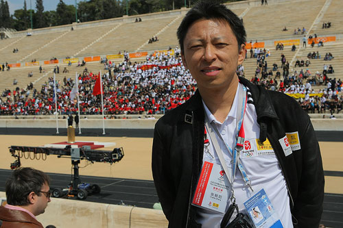 组图：奥运官网首席记者张朝阳在现场