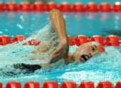 图文：女子400米混合泳决赛 齐晖比赛英姿
