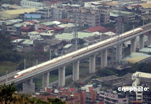 台湾高铁旅客运输人次即将达台人口数目2300